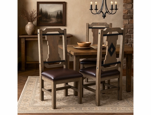 Bear Creek Lodge Dining Side Chair with Inlay - Set of 2