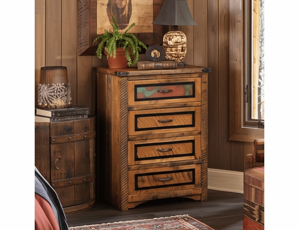 Butte Rough Sawn 4 Drawer Chest