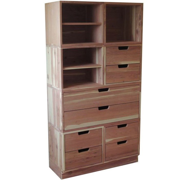 Cedar Closet Organizer 8 Pc Open Stackable Closet System