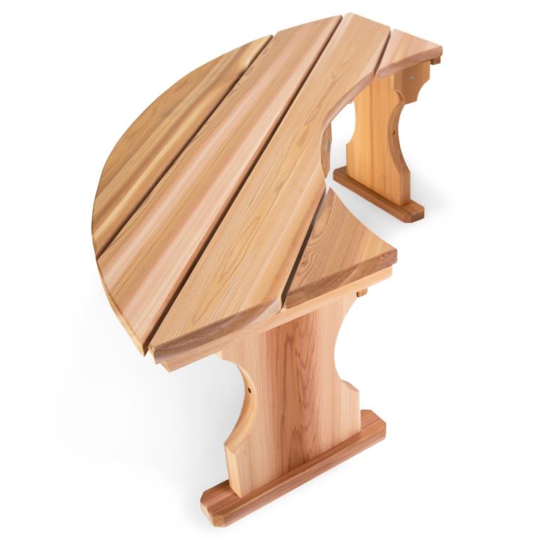 Red Cedar Quarter Round Tree Surround Bench KitAssembly Needed
