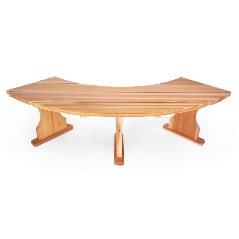 Red Cedar Quarter Round Tree Surround Bench KitAssembly Needed