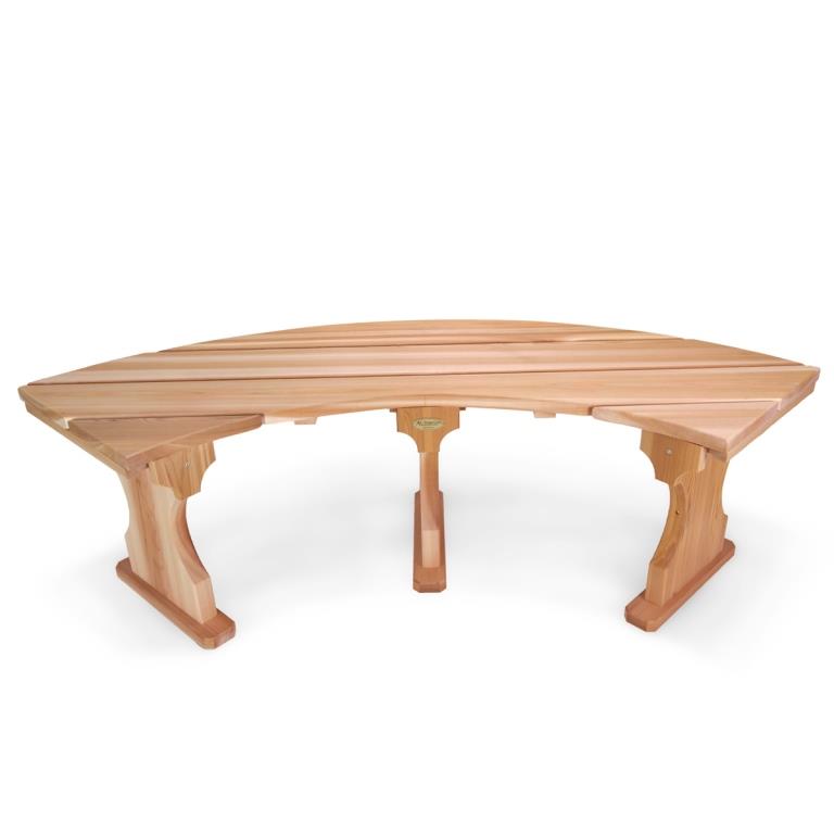 Red Cedar Quarter Round Tree Surround Bench KitAssembly Needed