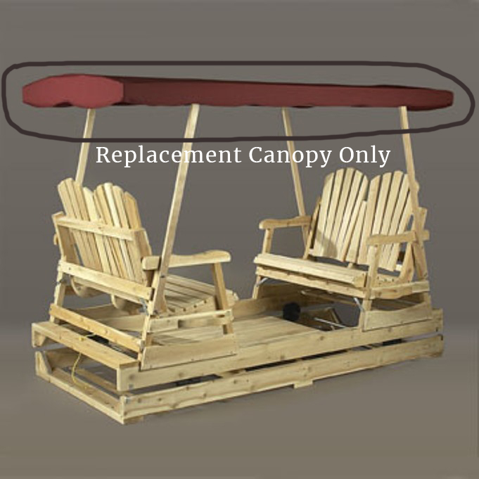 Canopy Replacement for Deluxe Cedar Wood Garden Glider