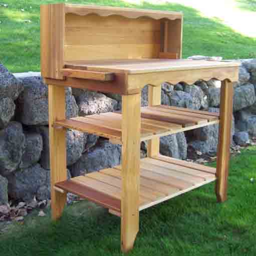 Cedar Wood Designer Potter’s Bench