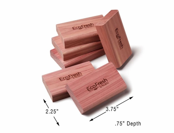 Ecofresh Cedar Blocks - Pack of 6