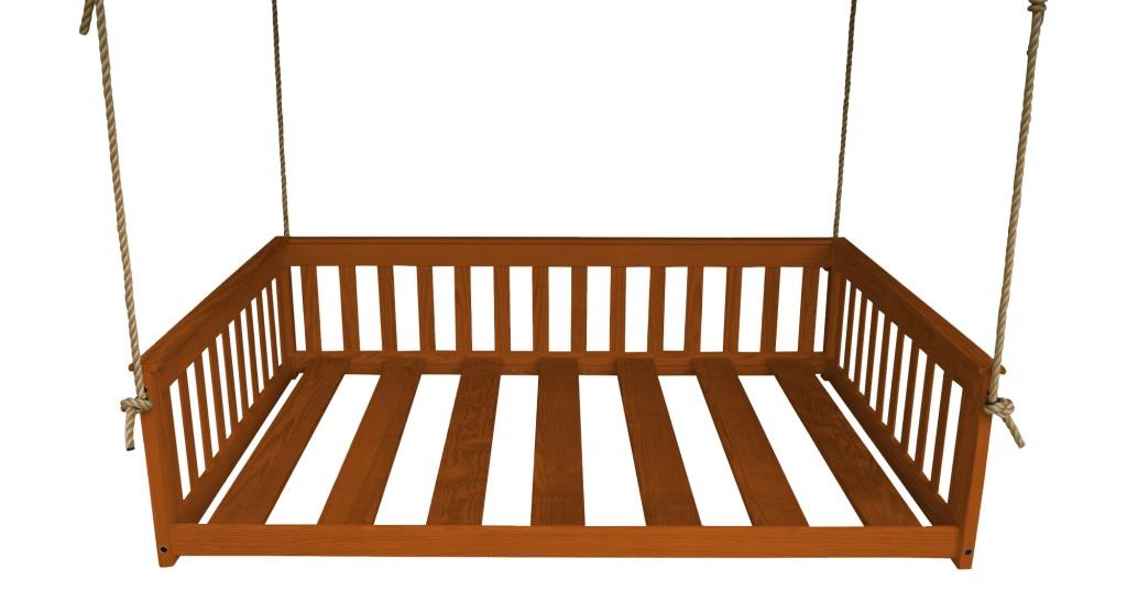 Pine Wood Mission Hanging FullSize Bed Frame