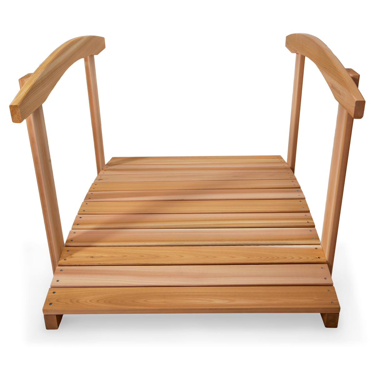 Western Red Cedar Wood Garden Bridge KitFoot Bridge Kit