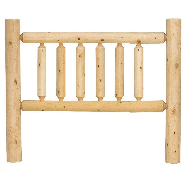 thumbnail image 2 of Midwest Log Furniture Twin Log Headboard - Solid Northern White Cedar, USA Handmade, Amish Made, Free Shipping 2 of 2
