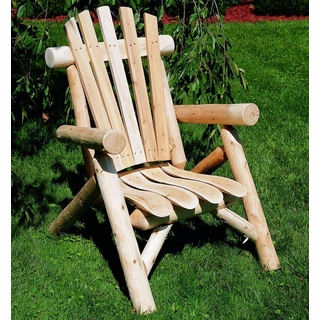 Cedar Wood Log-Style Chairs, Tables and Furniture