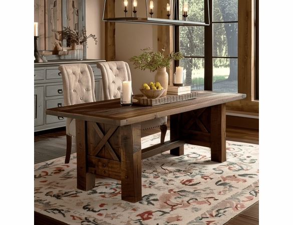 Mountain Retreat Cross Dining Table
