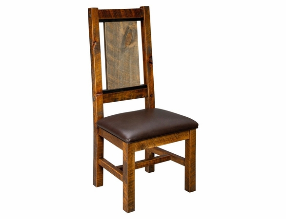 Mountain Retreat Dining Chair with Leather Like Seat