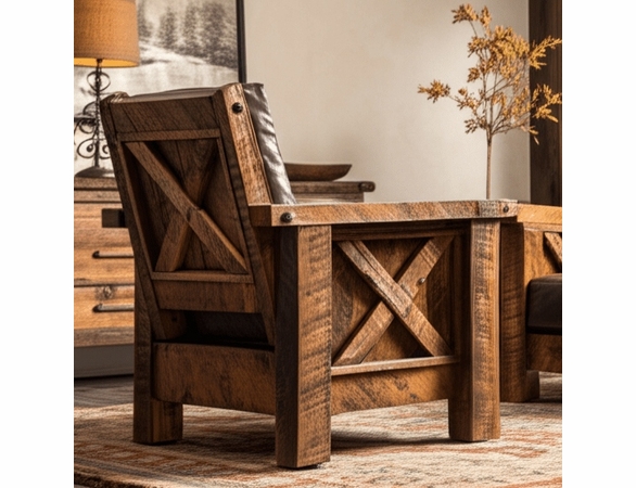 Mountain Retreat Rustic Living Room Chair