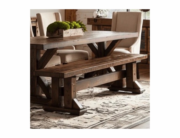 Mountain Retreat Trestle Dining Bench