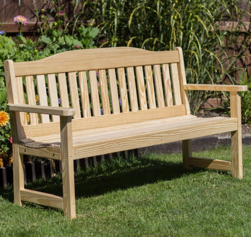Outdoor Furniture Garden Bench Pine English