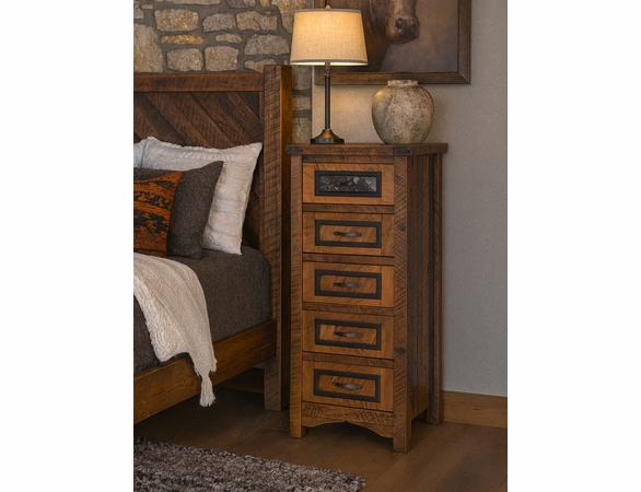 Raven Rough Sawn 5 Drawer Lingerie Chest