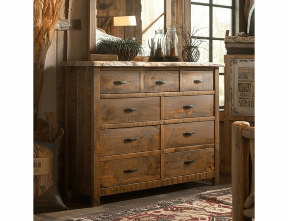 Richmond Rough Sawn 9 Drawer Dresser