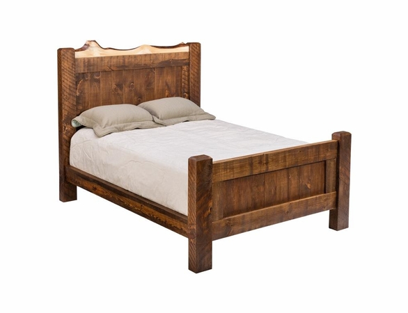 Richmond Rough Sawn Single Panel Bed - Multiple Sizes