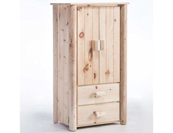 Rustic Cedar Log Armoire