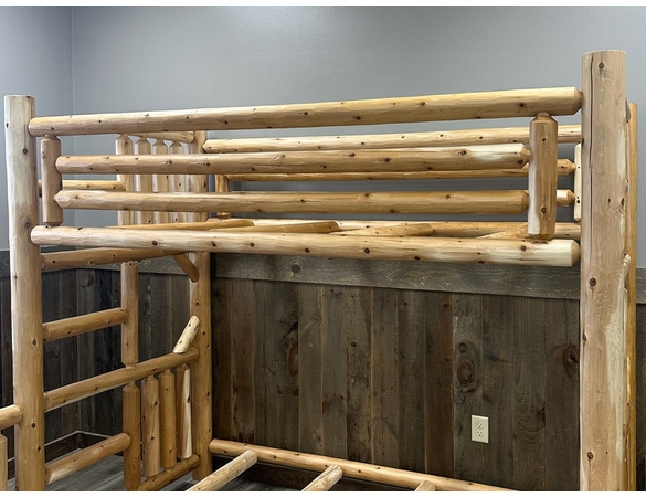 Rustic Cedar Log Bunkbeds