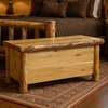 Hand Peeled  Rustic Log Style Blanket Chest