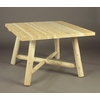Rustic Log Style Dining Table - 42" Square
