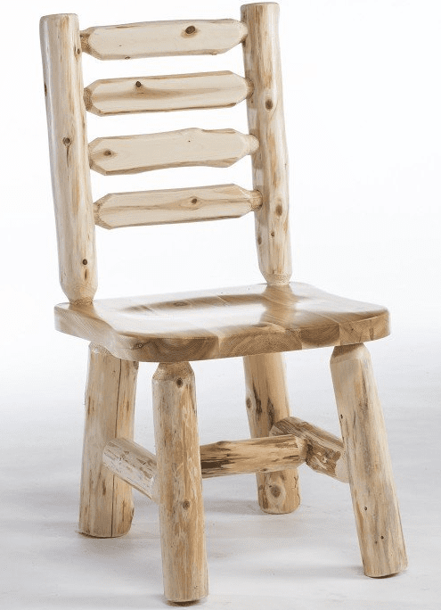 Cabin Collection Ladderback Dining Chair - Rustic Log Style