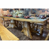 Trunk Dining Table ナチュラル　FLYMEe Tree Stump Dining Table - Chestnut Oak - Etsy