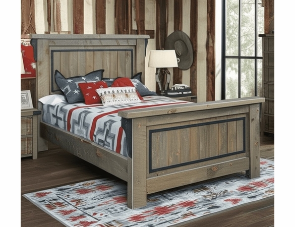 Stonebrook Lodge Single Panel Bed - Multiple Sizes