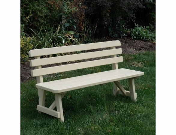 Traditional Pine Backed Bench 2', 3', 4', 5', 6', or 8'