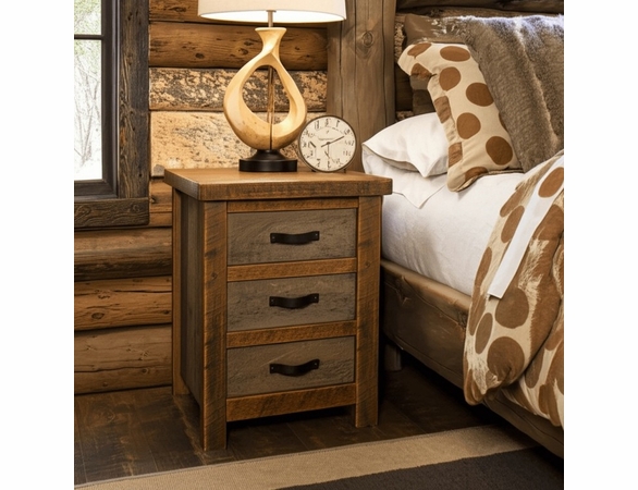 Trailside Timber 3 Drawer Nightstand