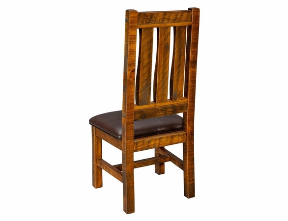Trailside Timber Comfort Dining Chair with Leather Like Seat