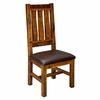 Trailside Timber Comfort Dining Chair with Leather Like Seat