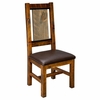 Trailside Timber Dining Chair with Leather Like Seat
