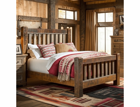 Trailside Timber Spindle Bed - Multiple Sizes