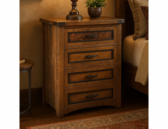 Woodman Rough Sawn 4 Drawer Chest