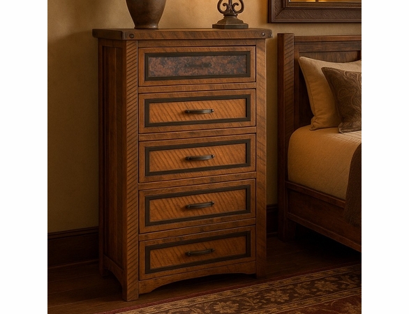 Woodman Rough Sawn 5 Drawer Chest