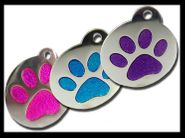 COLOR PAWS PET ID TAG - 2 sizes COLOR PAWS PET ID TAG - 2 sizes
