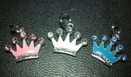 CROWN ENAMEL & CRYSTAL - Charm Only CROWN ENAMEL & CRYSTAL - Charm Only