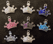 Crown Royalty Pet Tag  now in 8 colors- PERSONALIZED & ENGRAVED on back