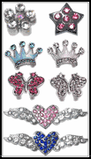 CRYSTAL SLIDER CHARMS FOR PET COLLARS
