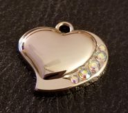 DOMED HEARTS PET ID - 2 SIDE ENGRAVE - 6 COLORS DOMED HEARTS PET ID - 2 SIDE ENGRAVE - 6 COLORS