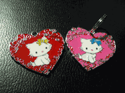 HELLO KITTY COLOR  HEARTS - LARGER SIZE