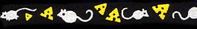 Mice and Cheese Beastie Band Cat Collar
