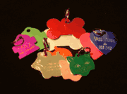 PLAIN ENGRAVED PET ID TAGS - BRASS, ALUMINUM, NICKLE