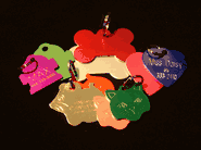 PLAIN ENGRAVED PET ID TAGS - BRASS, ALUMINUM, NICKLE PLAIN ENGRAVED PET ID TAGS - BRASS, ALUMINUM, NICKLE
