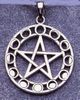 Sterling Silver Moon Phase Pentacle