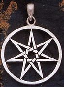 Sterling Silver Star of Seven Points Pendant