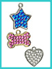 SWAROVSKI CRYSTAL -   ENGRAVED CUSTOM PET ID TAGS