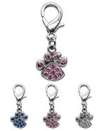 TINY PAW PET ID WITH CRYSTALS TINY PAW PET ID WITH CRYSTALS