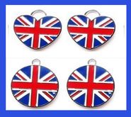 UK FLAG or UNION JACK FLAG ENGRAVABLE DOG TAG UK FLAG or UNION JACK FLAG ENGRAVABLE DOG TAG